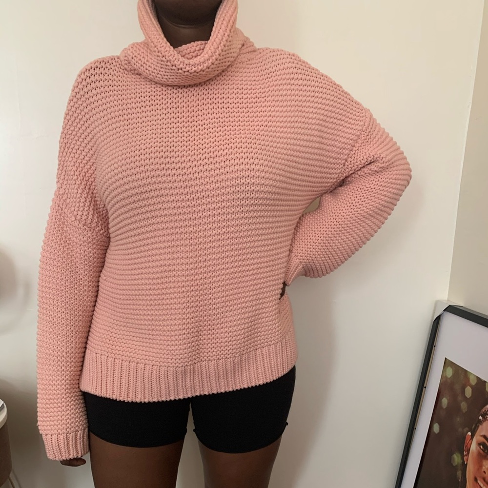 ZARA OVERSIZED PINK SWEATER♥️